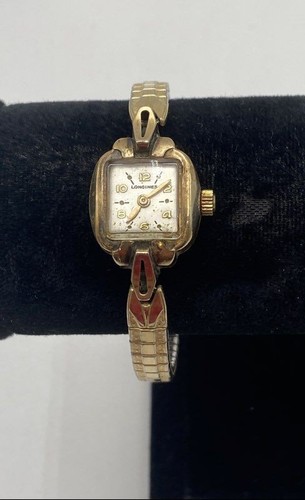 Longines Womens 10k Gold Filled Manual Analog Casual Wristwatch