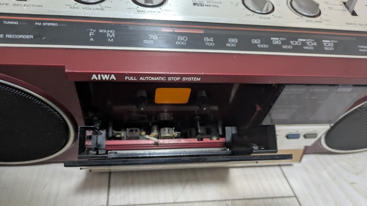 【ジャンク】AIWA アイワ CS-J36 ラジカセ ジャンク 希少】AIWA アイワ ラジカセ CS-J36 FM/AMラジカセ - メルカリ
