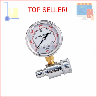 #ad #ad Raincovo Pressure Washer Gauge 6000 PSI 3 8 Inch Quick Connect Pressure Gauge $28.81