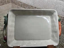 Fitz and Floyd Vintage Ironstone Baking Dish From The Harvest Collection.