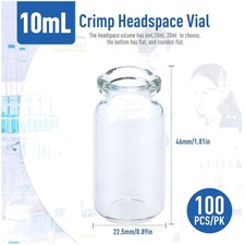 Borosilicate Glass Headspace Vials 100 Count