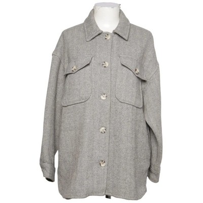 Pull & Bear, Oberhemd, Damen, Größe: S, Grau, Acryl/Baumwolle/Polyester #mKq