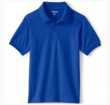 Kids Short Sleeve Blue Dry Polo Shirt