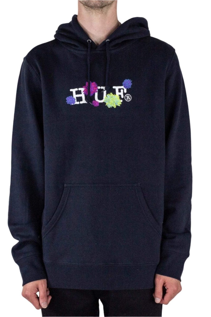 HUF Psycho Daisies Hoodie French Navy UK