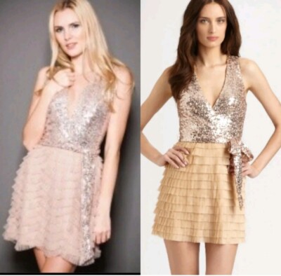 Badgley Mischka Cocktail Dress Small Rose Gold Sequin Layered Mark And James | eBay Badgley Mischka Cocktail Dress Small Rose Gold Sequin Layered Mark And James | eBay