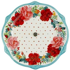 Pioneer Woman Replacement Tiered Serving Plate Platter Cheerful Rose Pattern 11"