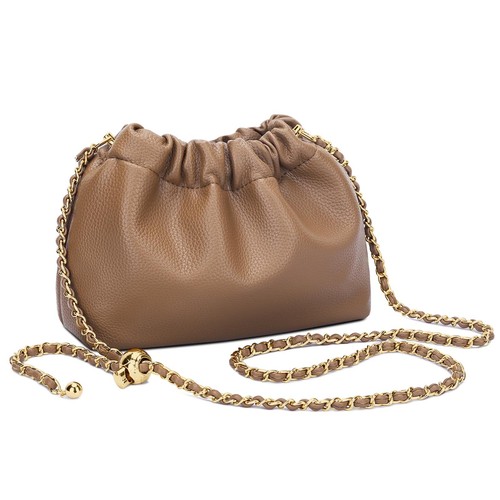 Small Crossbody Bags for Women Ruched Vegan Leather Shoulder Purse - Picture 10 of 12