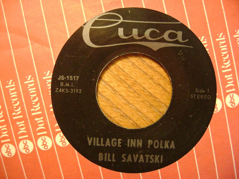 CUCA 45 RECORD JS1517/BILL SAVATSKI/MOONLIGHT WALTZ/VILLAGE INN POLKA/ VG+
