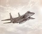 Vintage Bookplate Art Print Mcdonnell Douglas F-15 Eagle Aircraft Inflight