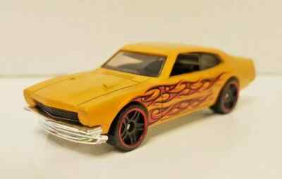 HOT WHEELS '71 MAVERICK GRABBER YELLOW FLAMES 1:64 DIECAST | eBay