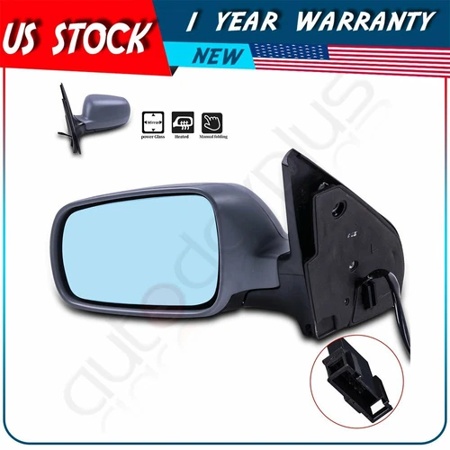 Power Heated Side View Door Mirror For Jetta Gti Golf W/Blue Tint Driver Left Lh