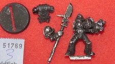 Games Workshop Warhammer 40k Grey Knight with Halberd WH40K Metal Figure GK OOP