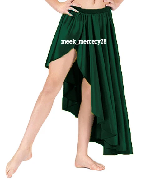 High low 2025 skirt dark green