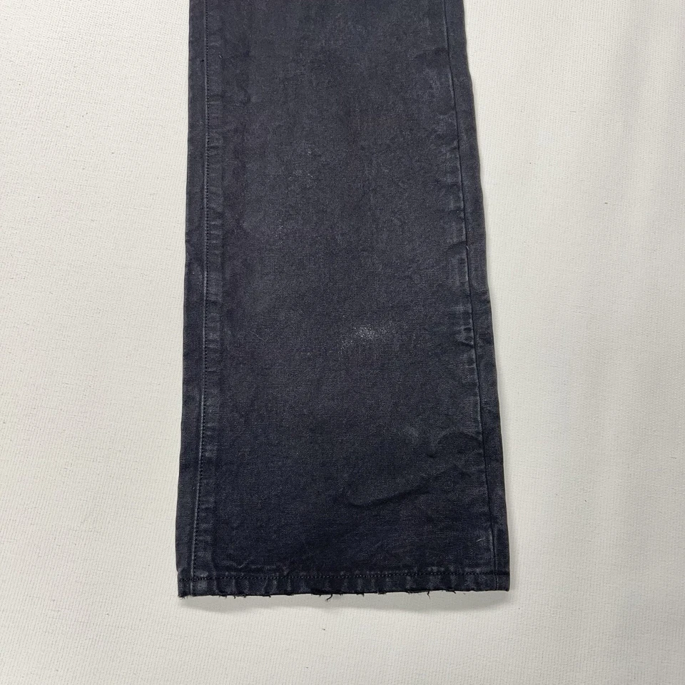 Pantalones Loomstate para Hombres 32X33 Negros Lona Recta Ropa de Trabajo Utilidad Firme Y2K Foto 2 de 4