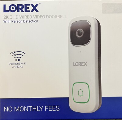 Lorex Doorbell Cameras Reviews Lorex B451AJD-E 2K QHD Wi-Fi Wired
