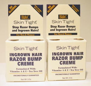 Skin Tight Ingrown Hair Razor Bump Creme Regular Extra Strength