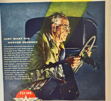 George Hughes Doctor House Call Veedol Motor Oil Vintage 1956 Ad Magazine Print