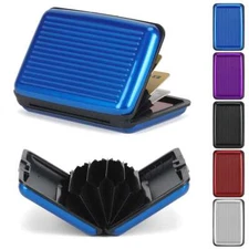 Waterproof Women Men ID Credit Card Wallet Holder Aluminum Metal Pocket Case USA