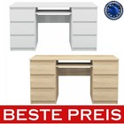 Computertisch Schreibtisch Büro PC Tisch Esstisch zwei Farben 6 Schubladen