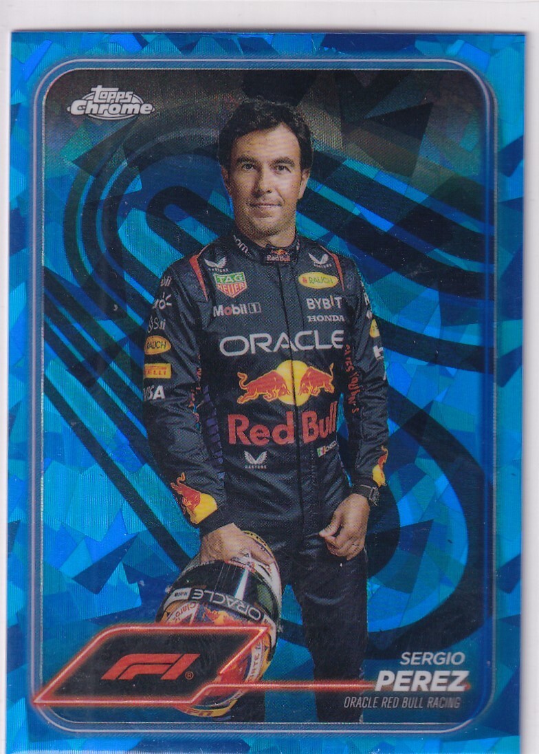Topps 2024 Chrome Formula 1 No. 2 Sergio Perez Sapphire Refractor