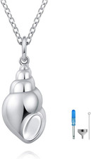 Urn Pendant Necklace for Ashes 925 Sterling Silver Keepsake Memorial Cremation A