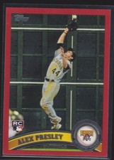 2011 TOPPS UPDATE TARGET RED BORDER PARALLEL #148 ALEX PRESLEY ROOKIE CARD SSP