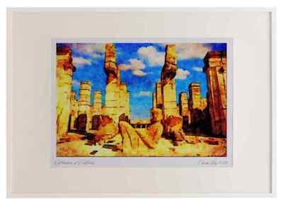 555053 Tulum Mexiko A2 Bilderrahmen Aquarelldruck