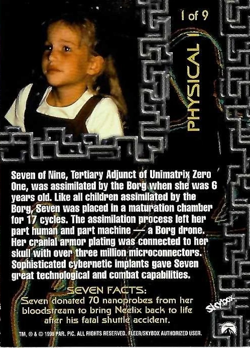 TCS 1254 Star Trek Voyager Profiles Seven of Nine 1 of 9 - Bild 2 von 2