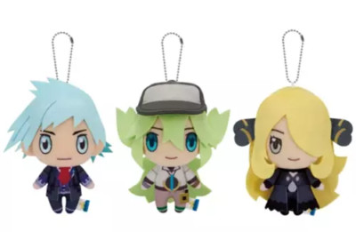 Pokemon Masters EX Trainer N Cynthia Steven Stone Plush Toy Mascot 3 set 2025 FS