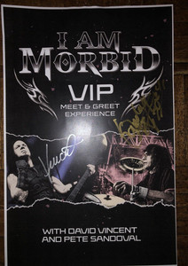 I am morbid/morbid angel poster signed