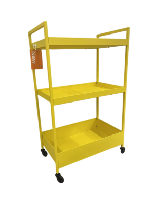 New IKEA NISSAFORS Yellow Utility Cart Shelves (19 ⅞x11 ¾x32 ⅝