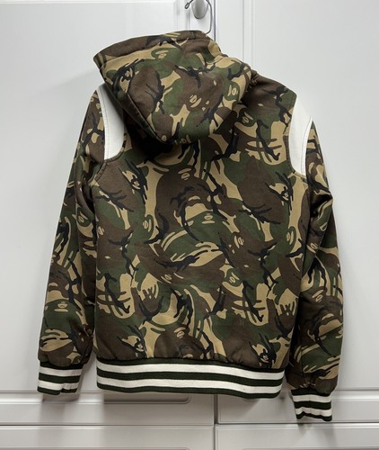 AAPE By A Bathing Ape Reversible Camouflage Maroon Hooded Jacket 175 92A Large L - Picture 8 of 17
