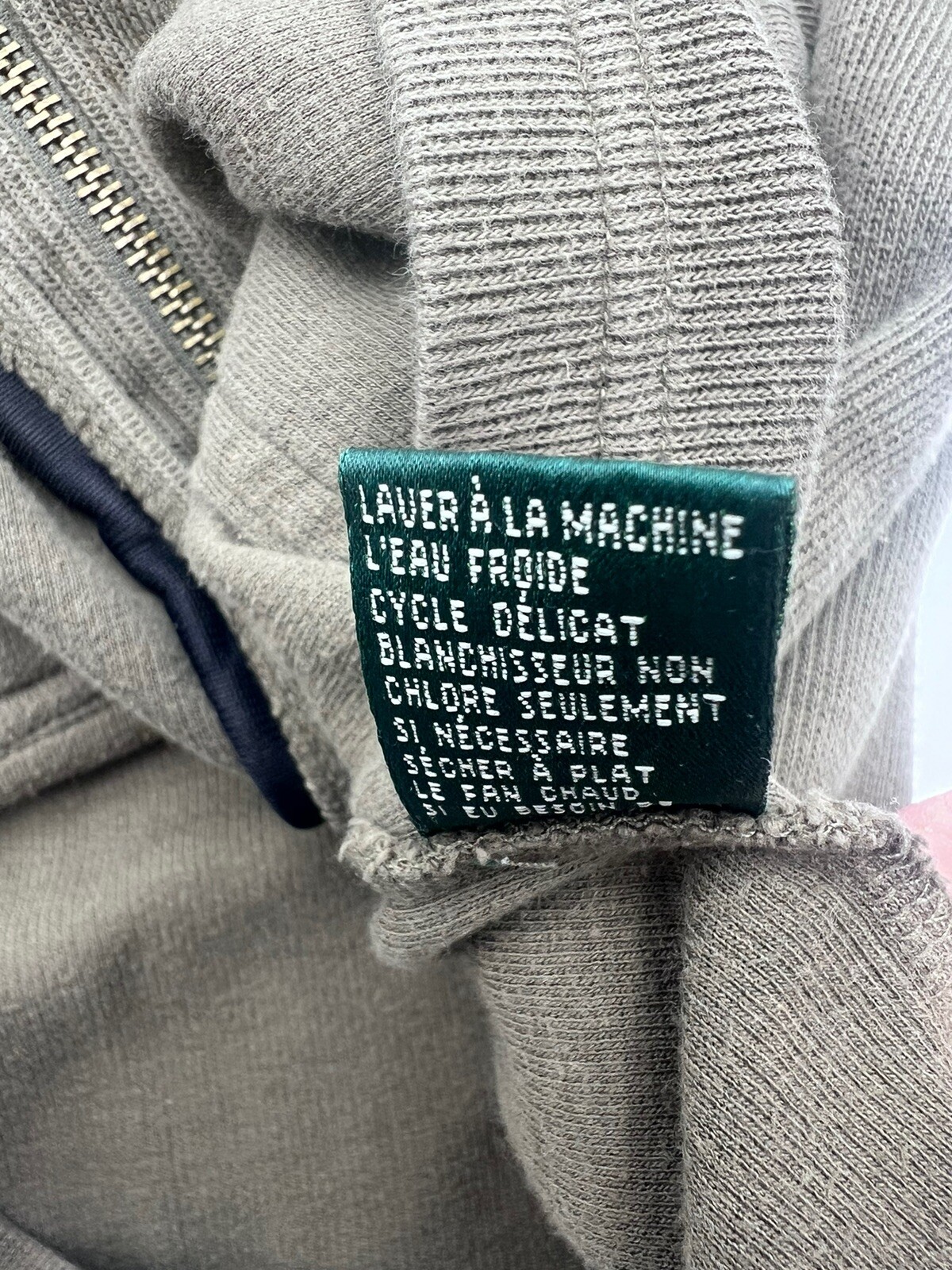 Vtg Womens LRL Polo Ralph Lauren Hoodie Jacket Green L Full Zip/Button L/S thumbnail 13