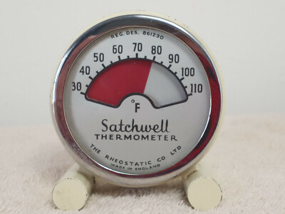 Vintage Satchwell Thermometer 1930's  Art Deco Kitchen Made in England