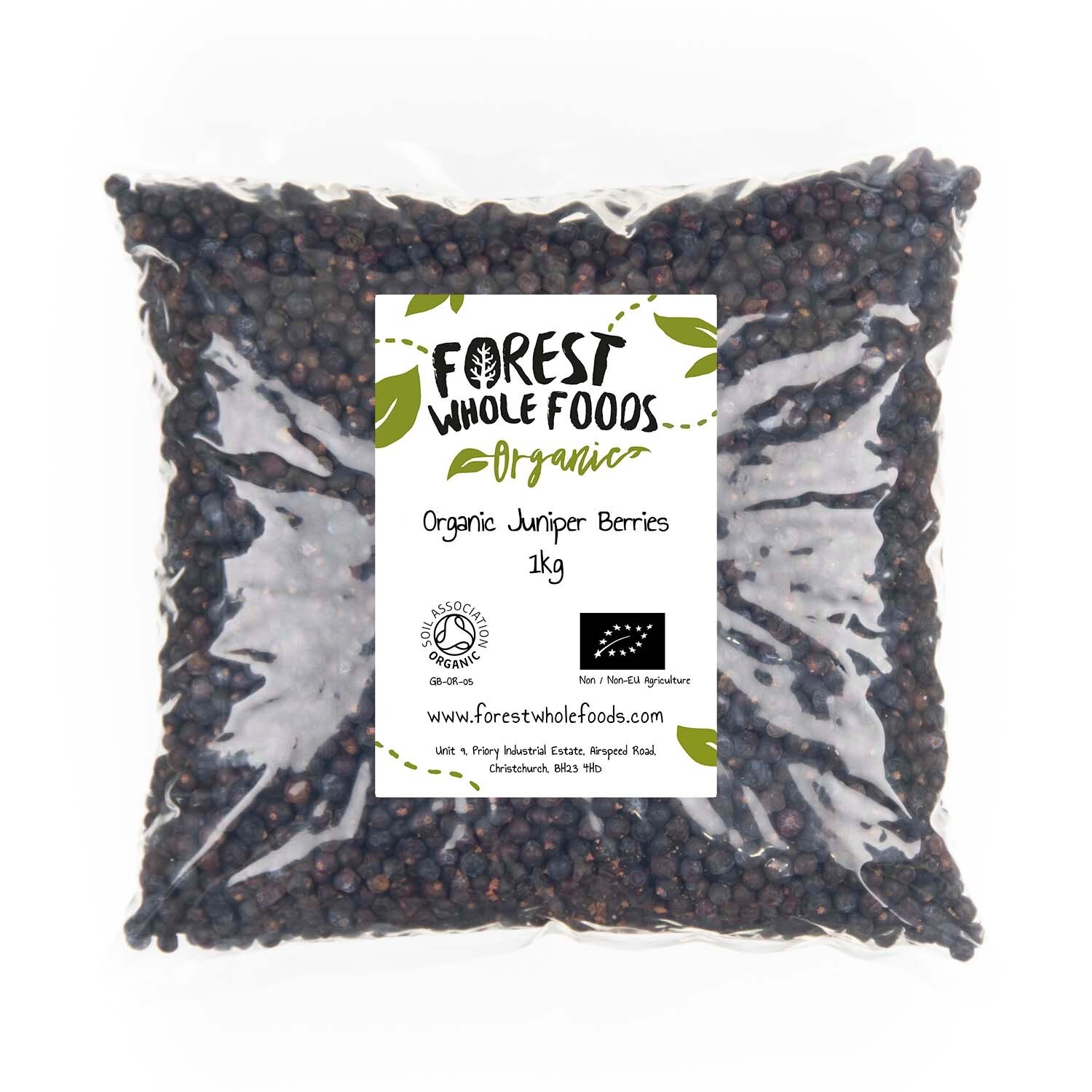 Organic Juniper Berries 1kg - Forest Whole Foods