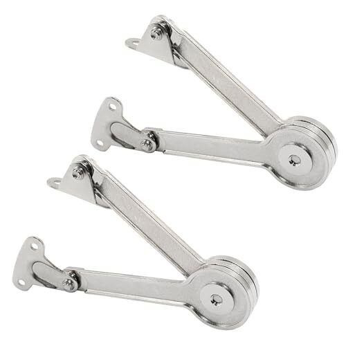 2pcs Lid Support Hinge with Soft Close Lid Stay Hinge Safe Hinges for Chest C...