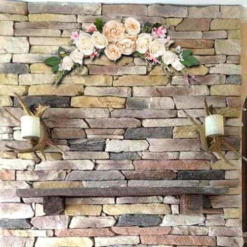 Wedding Arch Flowers, Artificial Floral Swags, 27" Decorative Swag, Champagne - Picture 5 of 8