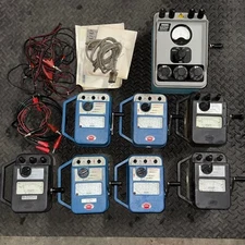 Lot Of 8 Biddle Megger Hand Crank Insulation Testers - Untested