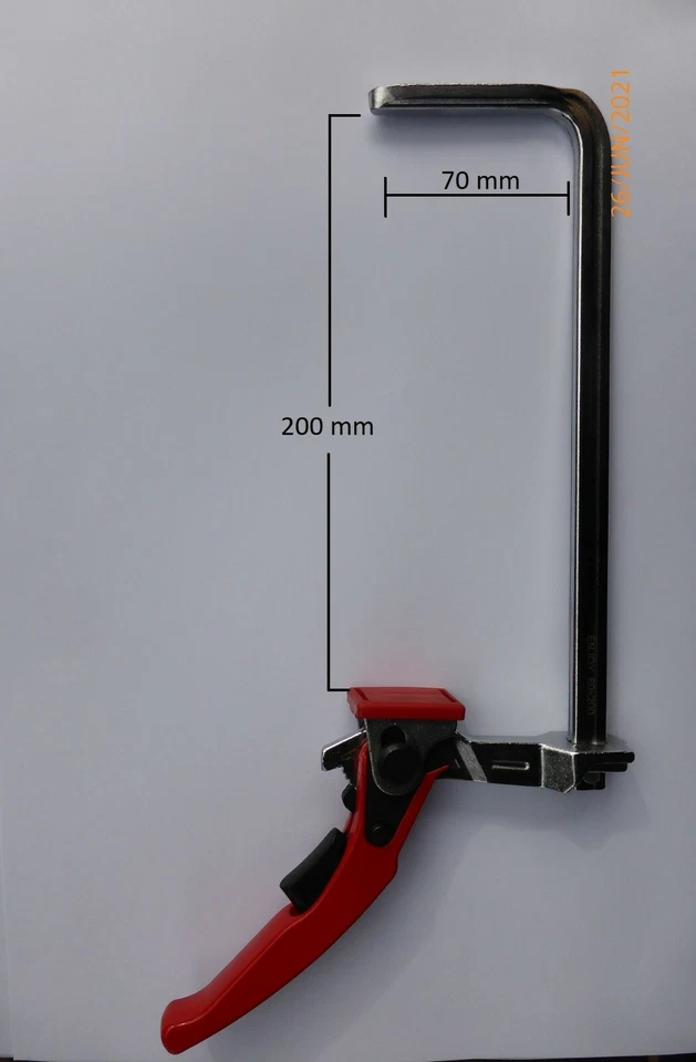 2 x Saw Guide Rail, MFT Ratchet Clamps, Track Saw, CNC Table, T-track 200x60 - image 3 of 4
