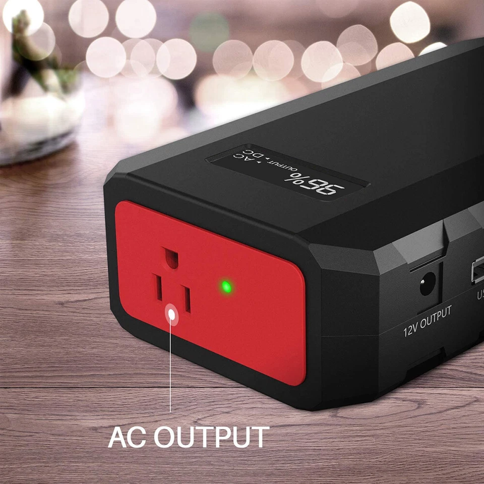 Portable Power Station 65W AC DC Outlet Fast Charger Camping Battery Power Bank - Image 3 of 4