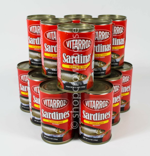 Best Canned Sardines 2021 15 cans Vitarroz Sardines in Tomato Sauce 5.5 oz wild caught 01/31 