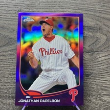 2013 Topps Chrome Purple Refractors #61 Jonathan Papelbon