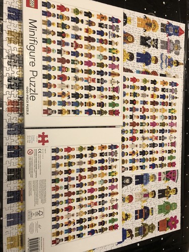 Lego Minifigur 1.000-teiliges Puzzle 25 Zoll x 20 Zoll Minifiguren einmal zusammengebaut - Bild 4 von 4
