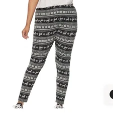 SO hatchi fabric holiday theme leggings mid Rise Woman Juniors size 1X