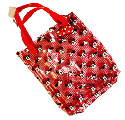 Disney Parks Minnie Mouse Red Clear Bow Bag Travel Plastic  display picture 2