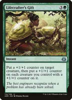 LIFECRAFTER'S GIFT X 4 N/M- AETHER REVOLT MAGIC THE GATHERING