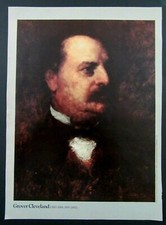 GROVER CLEVELAND 22nd US President Color Full Page TIME Magazine Poster