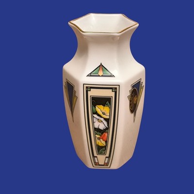 Aynsley Anniversary Collection Vase im Art Deco Stil, 12 cm