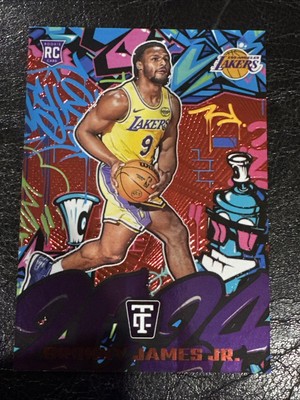 2024-25 Panini Totally Certified #24 Bronny James Jr Graffiti Red