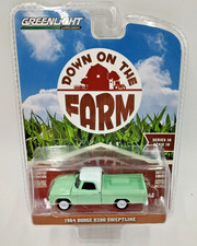 Greenlight Down on Farm 1964 Dodge D200 Sweptline pickup New on Card NICE L@@K!